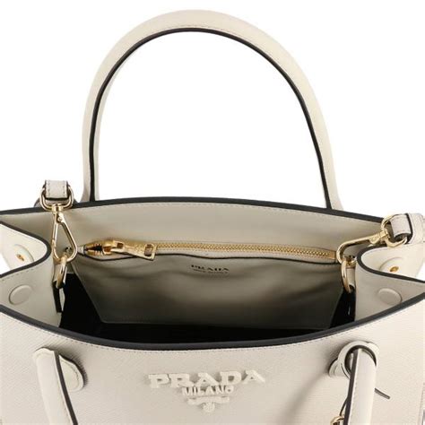 handtasche prada weiß|Prada ladies handbags.